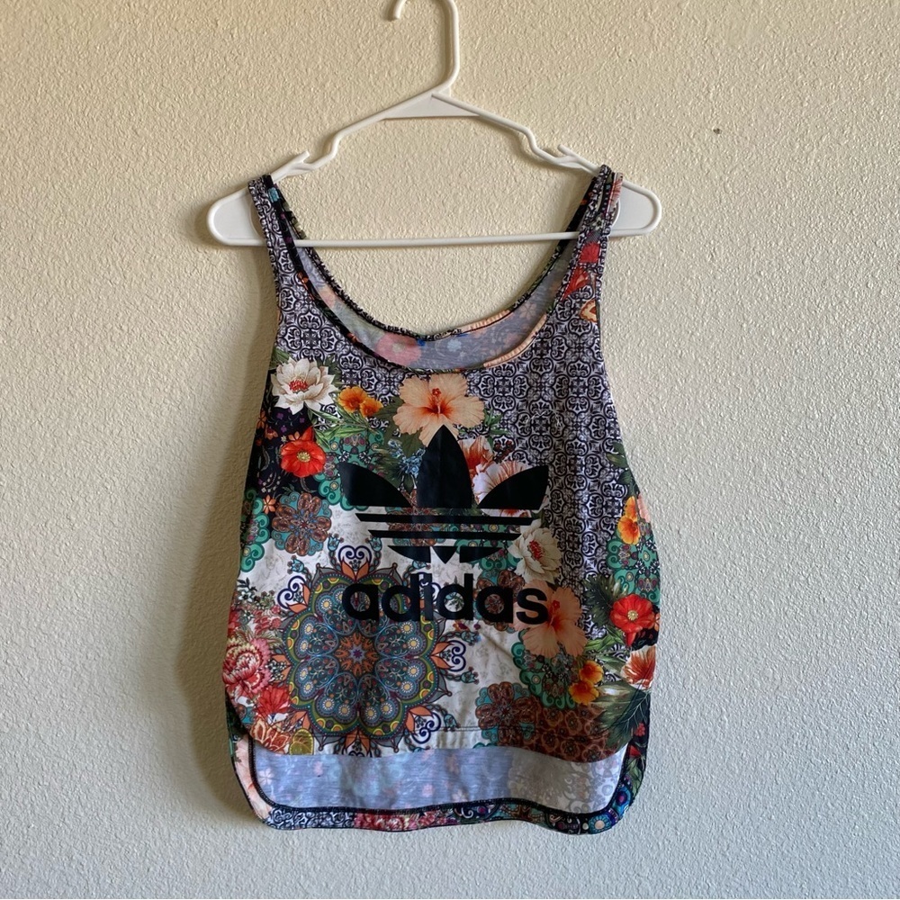 ADIDAS Farm Rio Multi Print Floral Tank Top - Picture 3 of 6